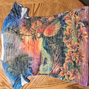 Margaritaville Woman to Blame short sleeve V neck Tee, Sz M